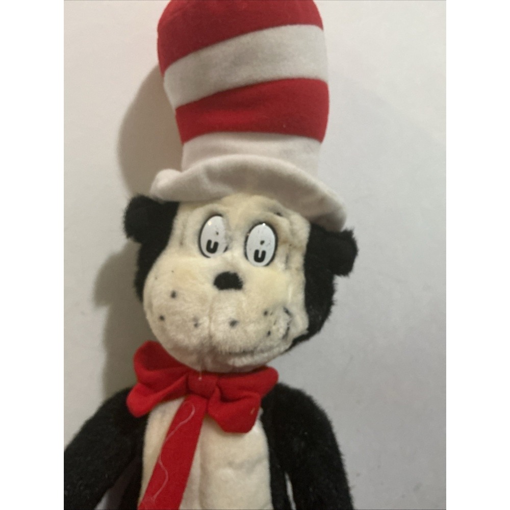 Universal Studios Dr Seuss 21" Cat in the Hat Plush 1998 Stains - Picture 2 of 8